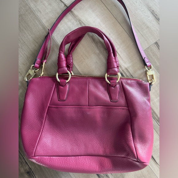 Aimee Kestenberg Chic Magenta Shoulder Bag Leather - Picture 3 of 5